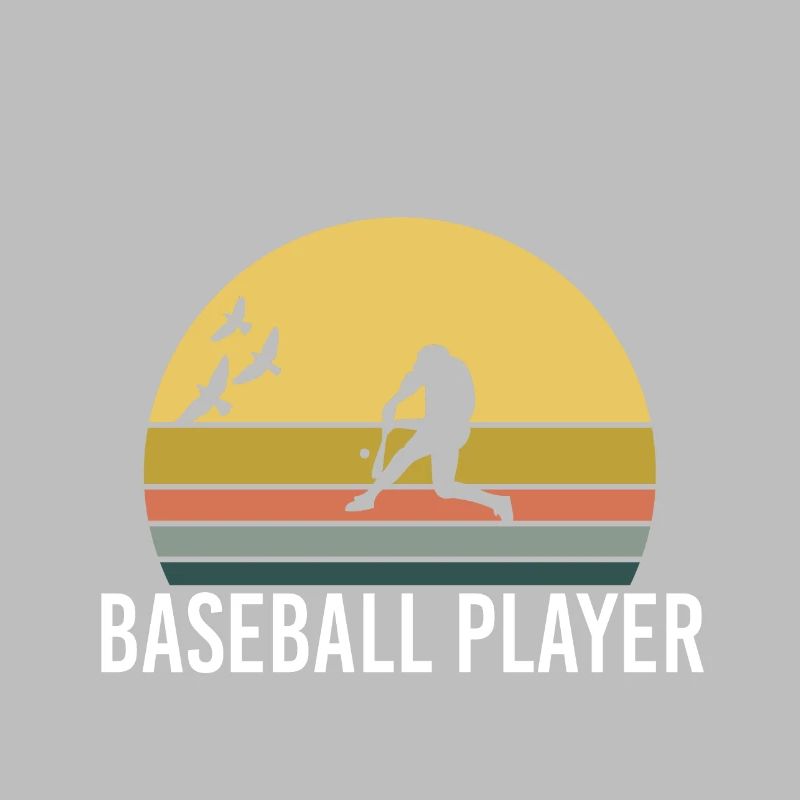 Rétro Vintage Sunset Evolution Baseball