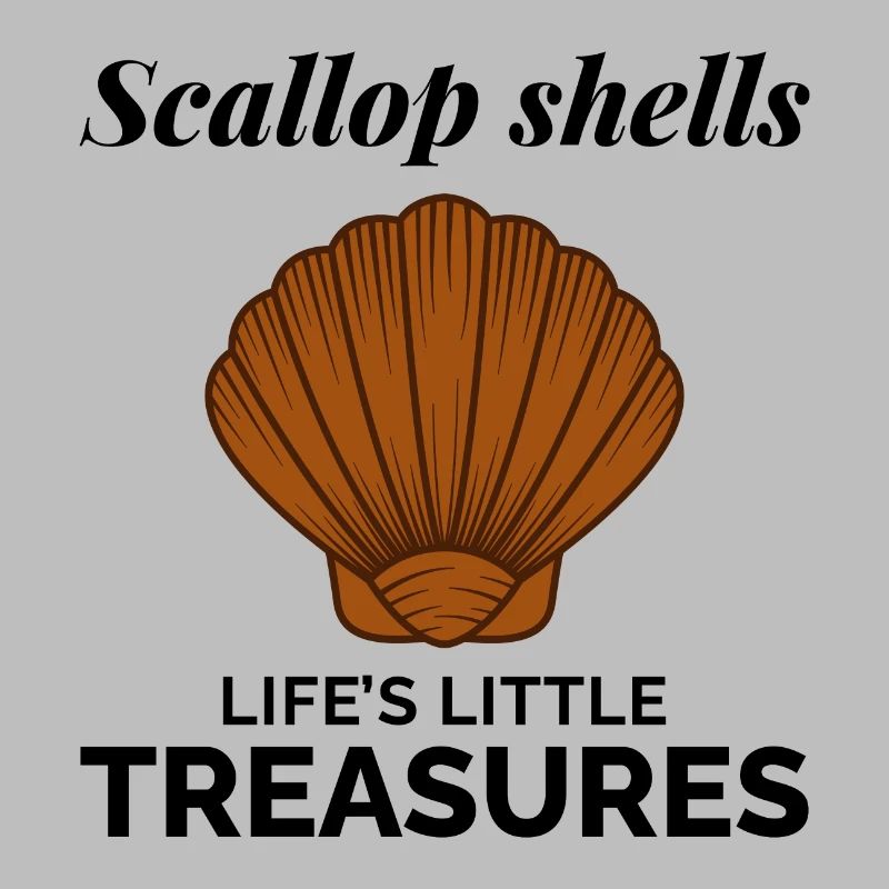 Scallop Seashells Collector Beachcomber Shellfish