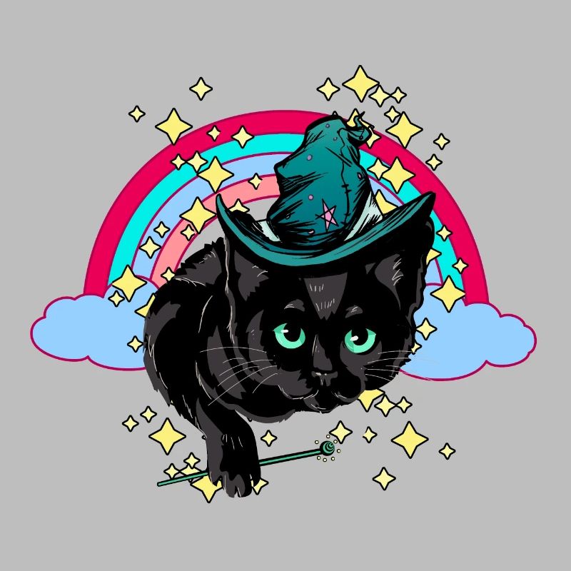 Magic Rainbow Spell Cat Magic