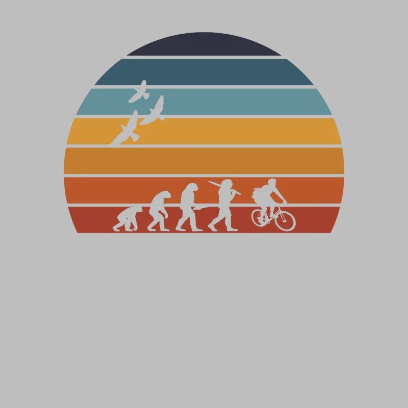 retro vintage sunset évolution CYCLISME
