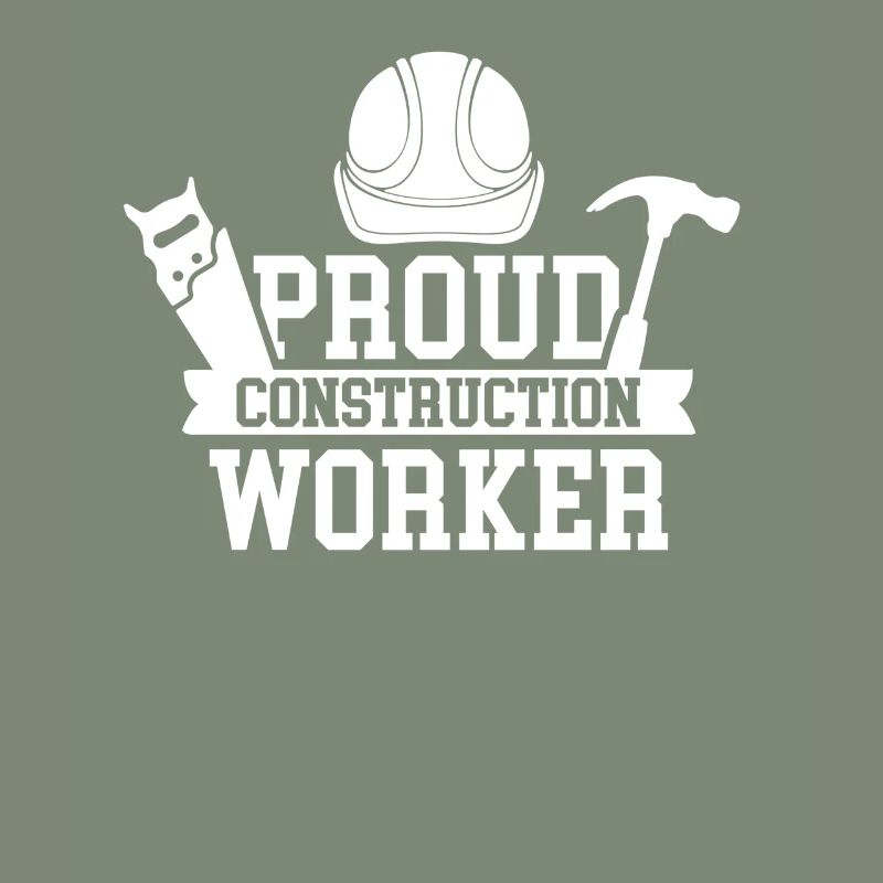 Proud construction worker Construction site Team Construction Teamwork