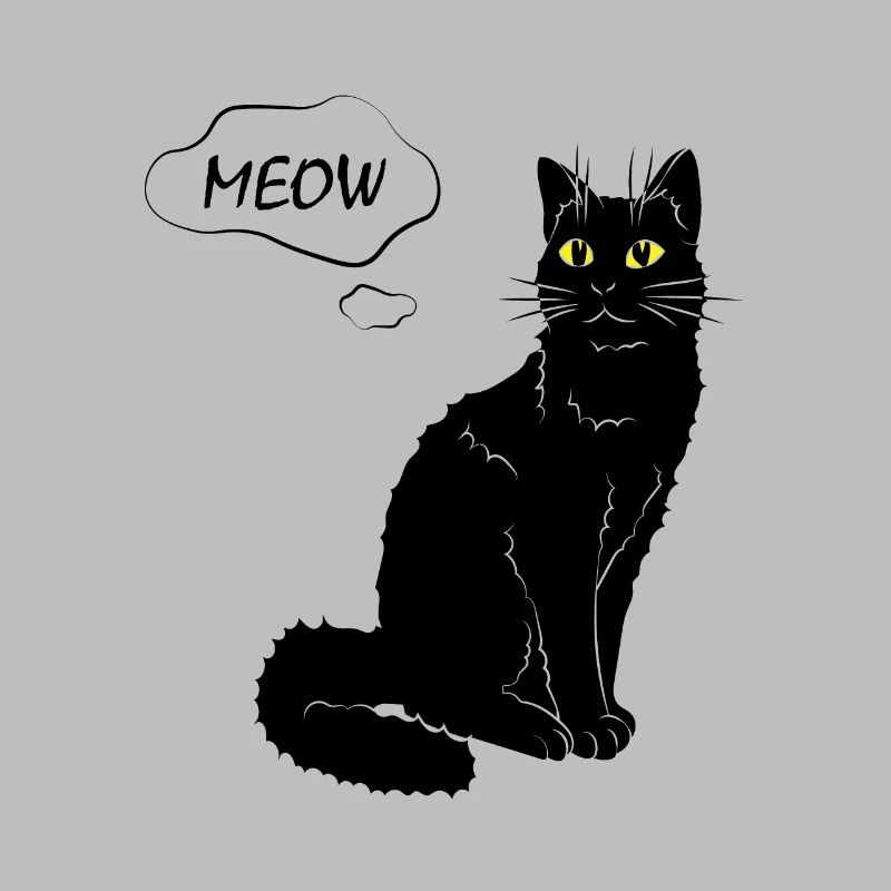 Miaou de chat mignon