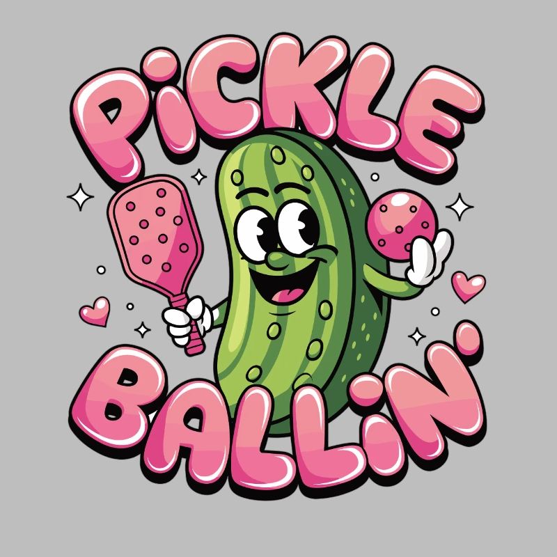 Pickleball Fun - Conception de concombre pour les joueurs