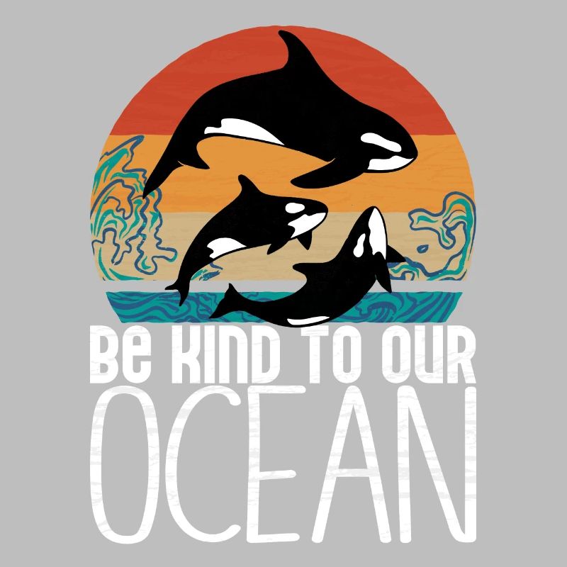 Orca Turque à épée - Be kind to our ocean