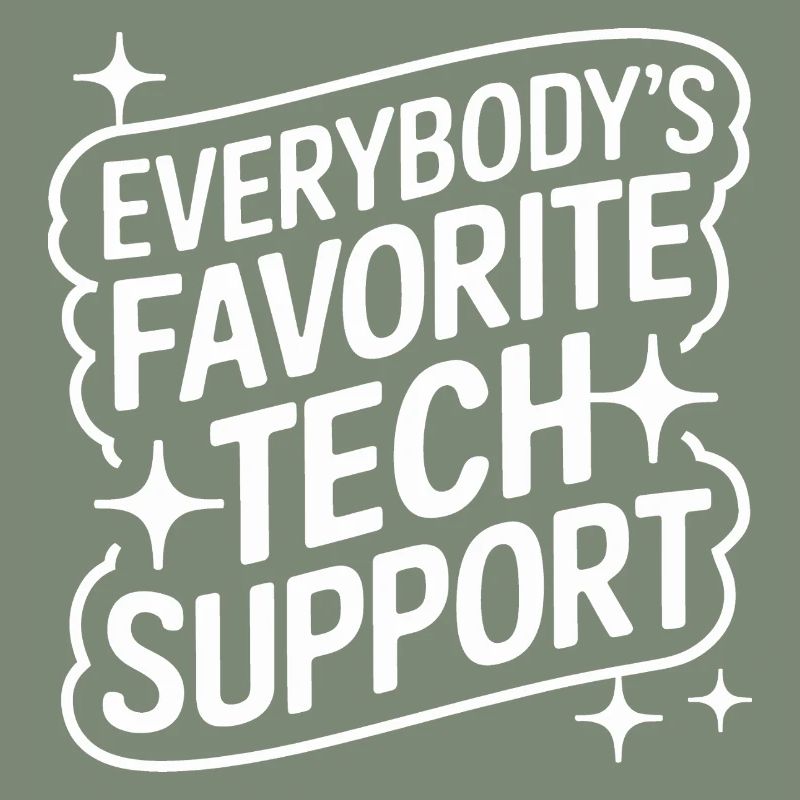 Technischer Support Computerfreak Nerd
