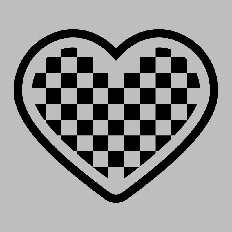 checkerboard heart
