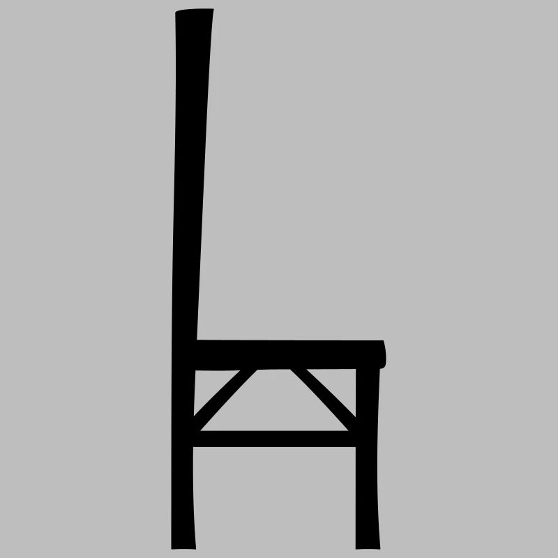 Conception silhouette de chaise