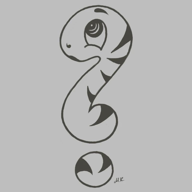 Point d’interrogation serpent