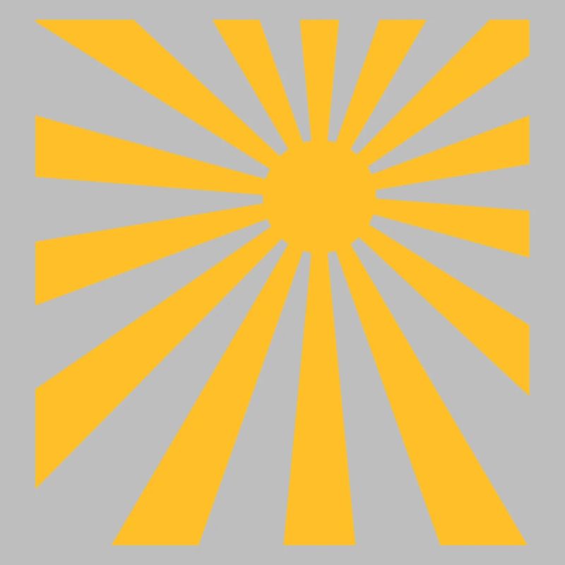 Rayons de soleil conception de rectangle