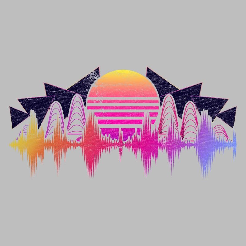 90er Synthwave Tontechniker Geschenk Soundwave
