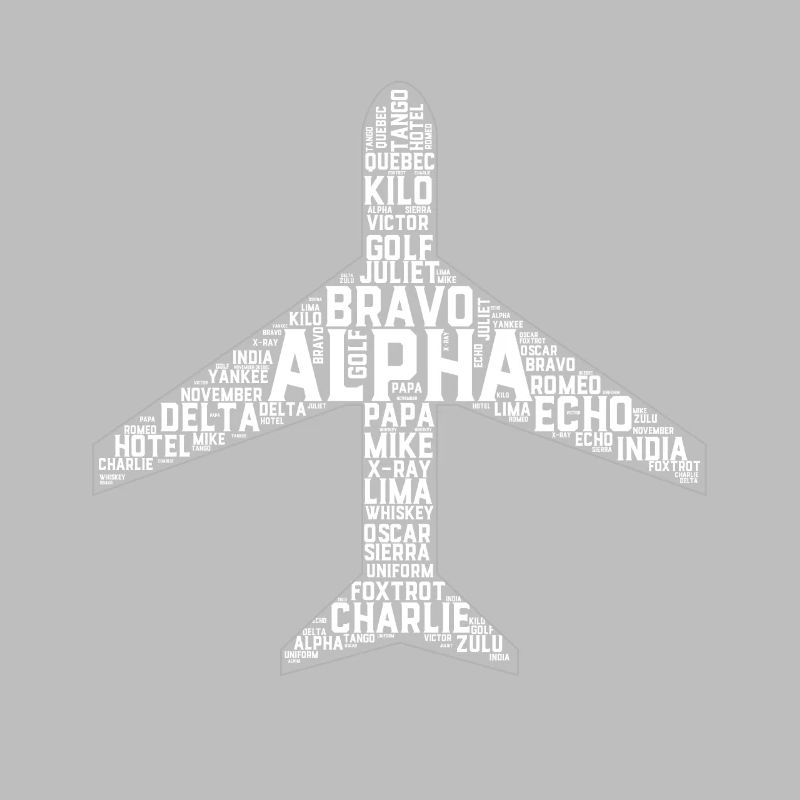 Full Phonetic Alphabet Flugzeug Pilot ipa Geschenk