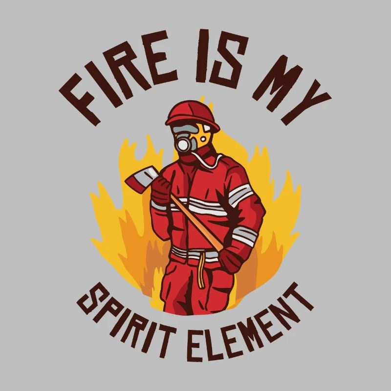 Élément de feu Pompier Pompier