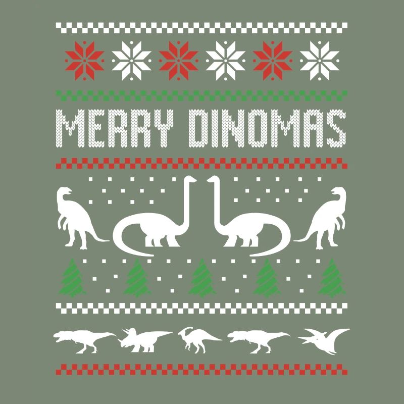 Dino Dinosaur Pull de Noël moche Joyeux Dinomas