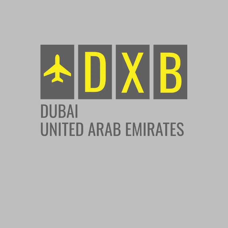 DXB Dubai Arabische Emirate Flughafen Code