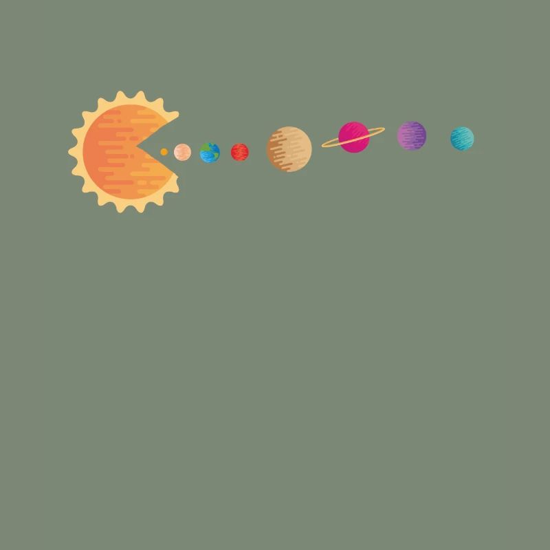 Funny Sun Planets Outer Space Galaxy Solar System