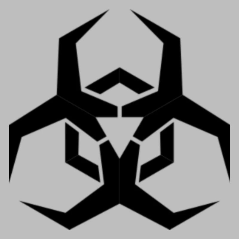 Angular Biohazard Symbole