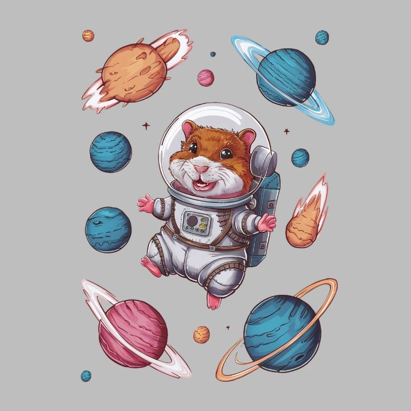 Hamsters de l’espace sous les étoiles