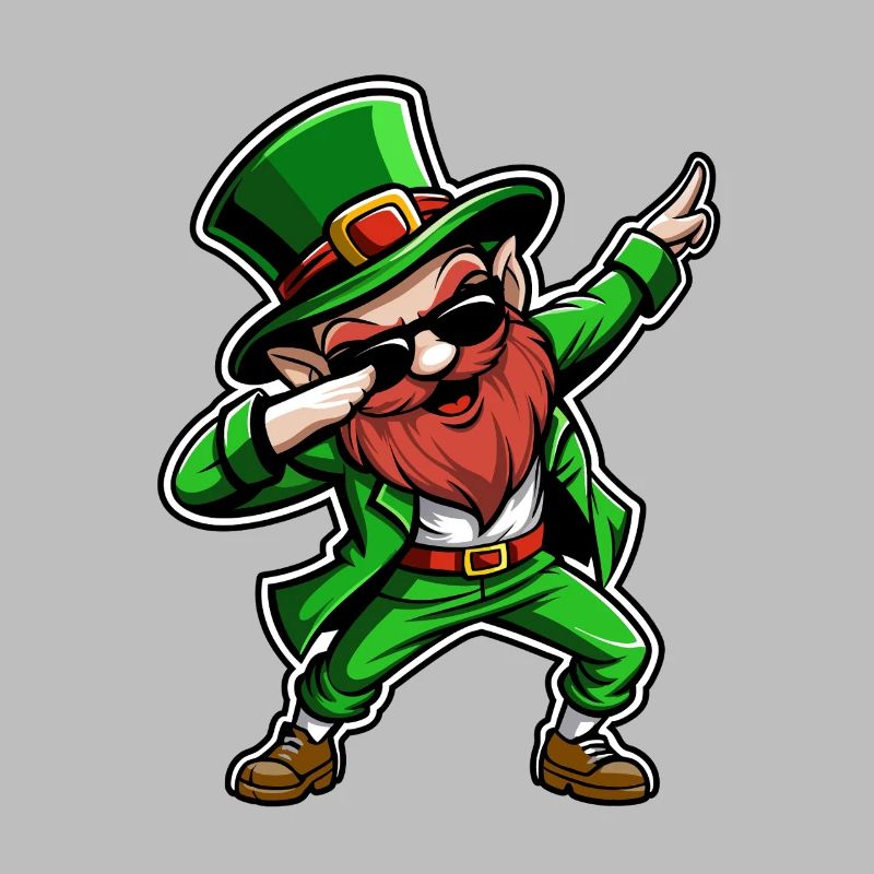 Dabbing Leprechaun - Saint-Patrick - Irlande