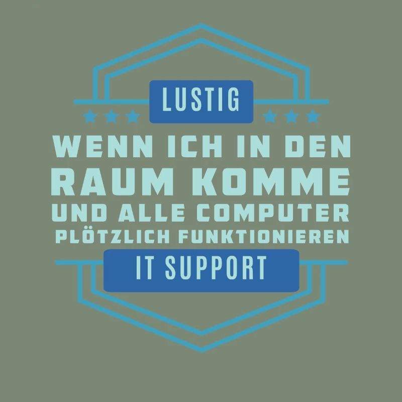 Lustigen Technologiespruch - Tech Support