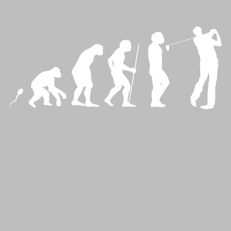 Golfen Evolution witziges Fun Shirt