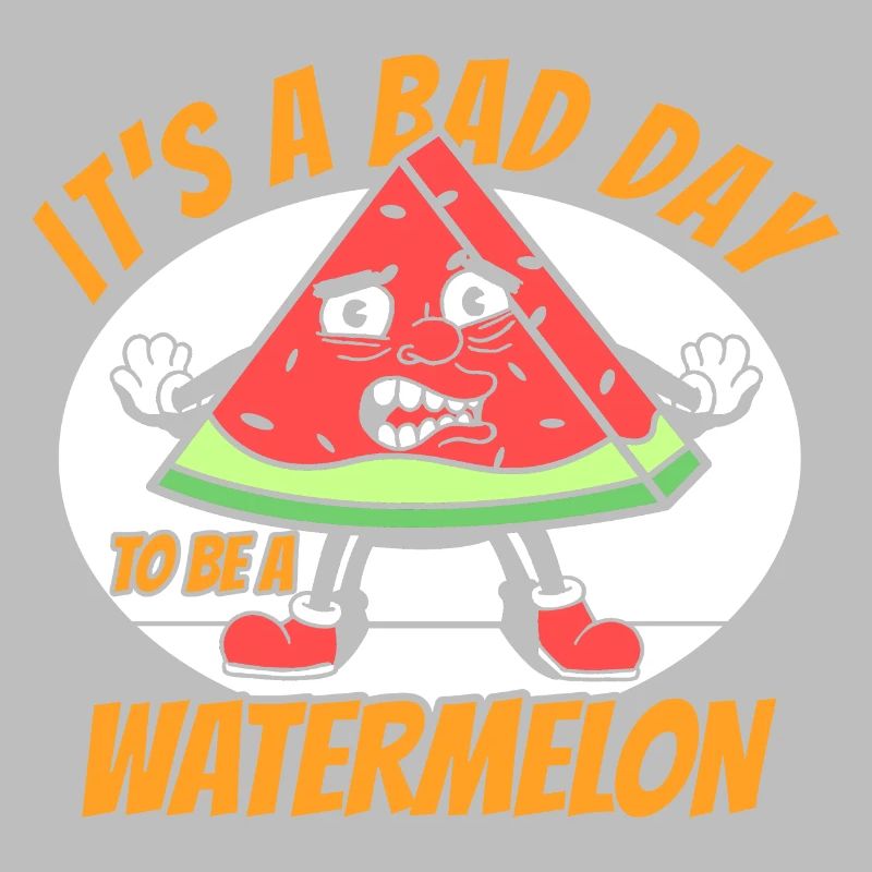 Drôle de pastèque disant Melon Frutarian