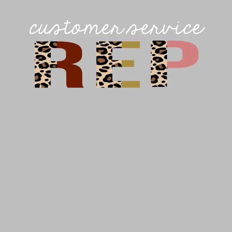Service à la clientèle Représentant Leopard Print Drôle cadeau