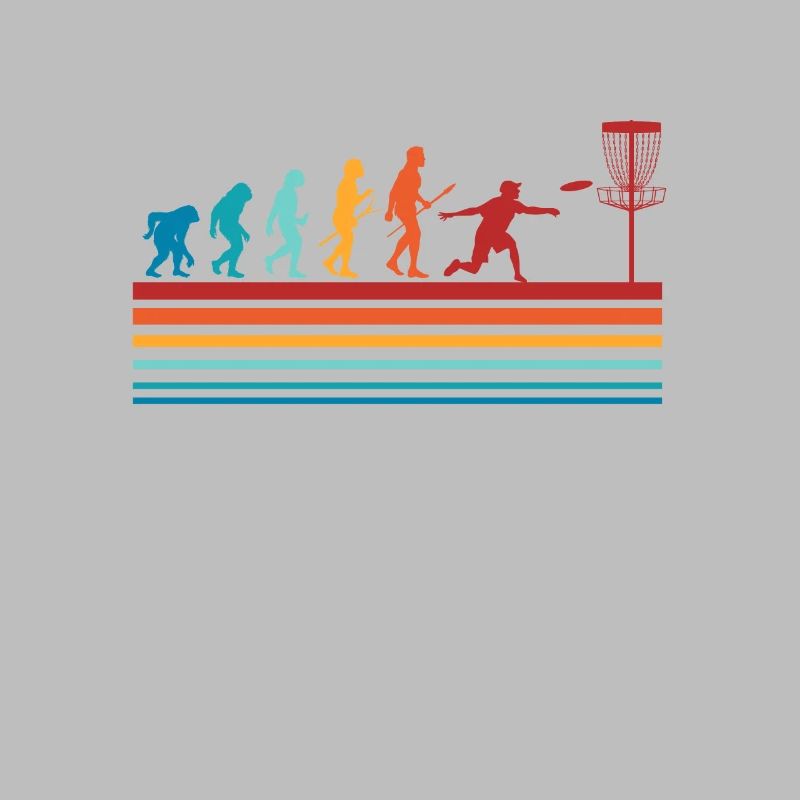 Disc Golf Evolution Frisbee Discgolf Geschenk