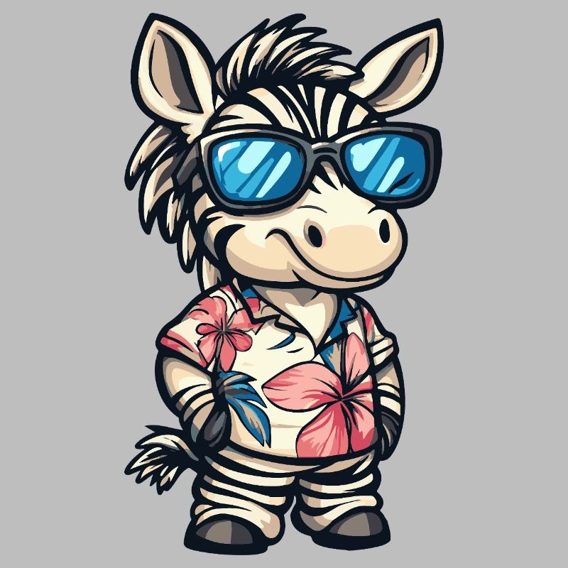 Zebra Comic Cool Sommer