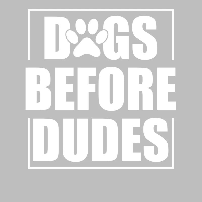Chiens devant les gars