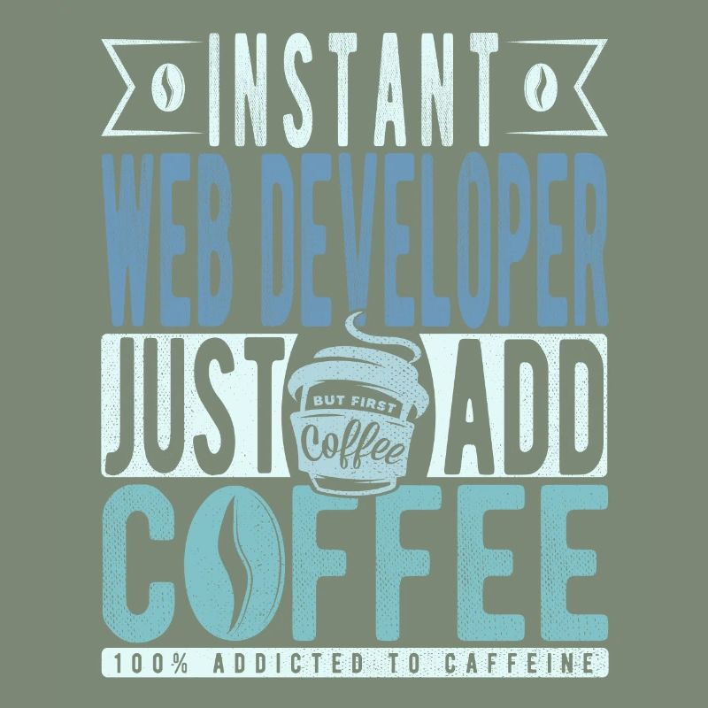 Web developer coffee saying