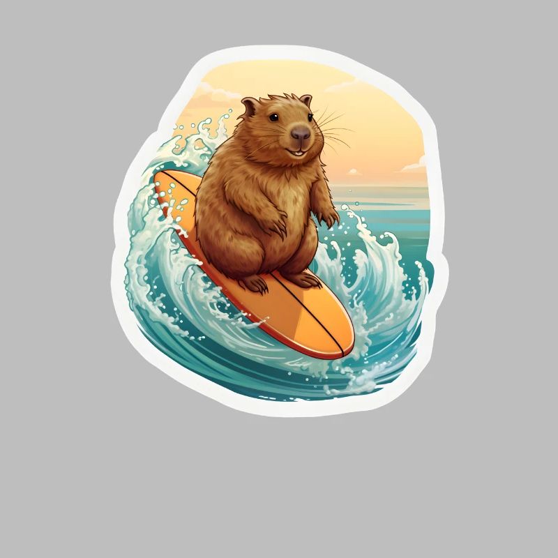 Capybara Surfeur