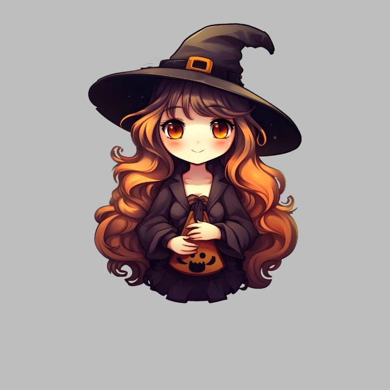Visage de sorcière d’Halloween
