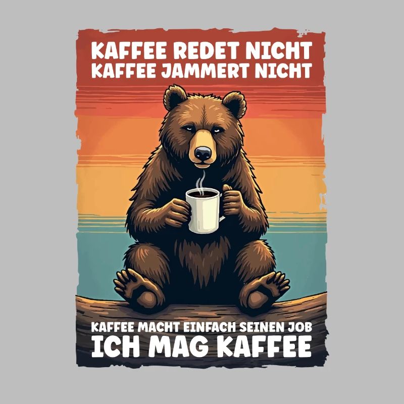 Coffee Lover Saying Funny Nerd Bear Worker Work