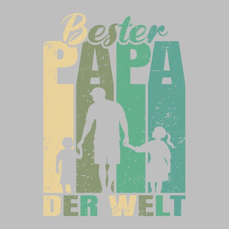 Bester Papa der Welt 2 Kinder Ehemann Papa