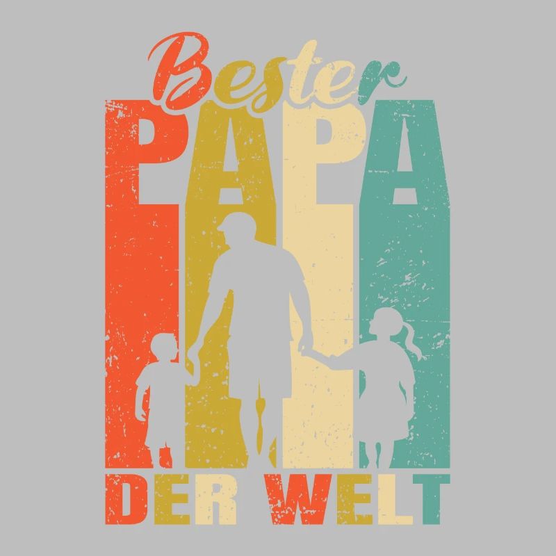Bester Papa der Welt 2 Kinder Ehemann Papa