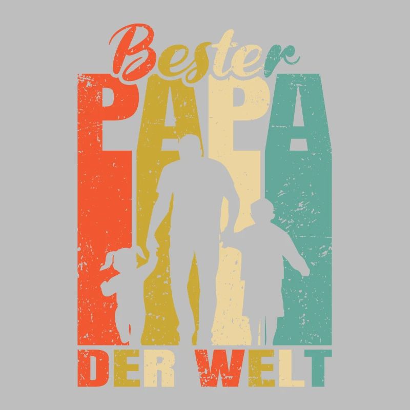 Bester Papa der Welt 2 Kinder Ehemann Papa