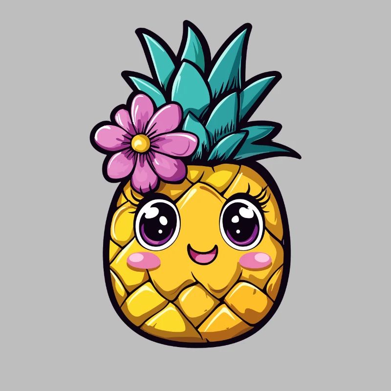 Ananas avec fleur