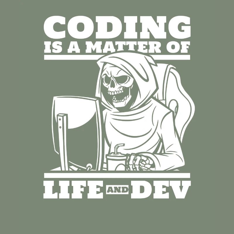 Développeur Coder Programmeur Squelette