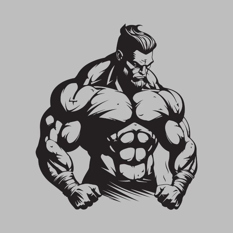 Bodybuilder Muscles Workout Gym