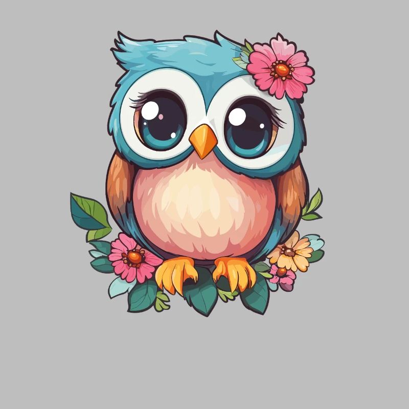 Blümchen Eule mit Charme