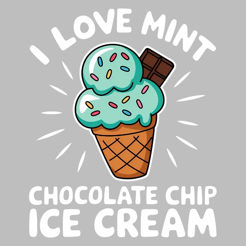 Schoko Minz Eis Spruch Lustiges Minz Eis Geschenk