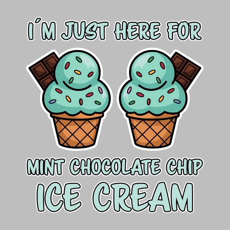 Schoko Minz Eis Spruch Lustiges Minz Eis Geschenk