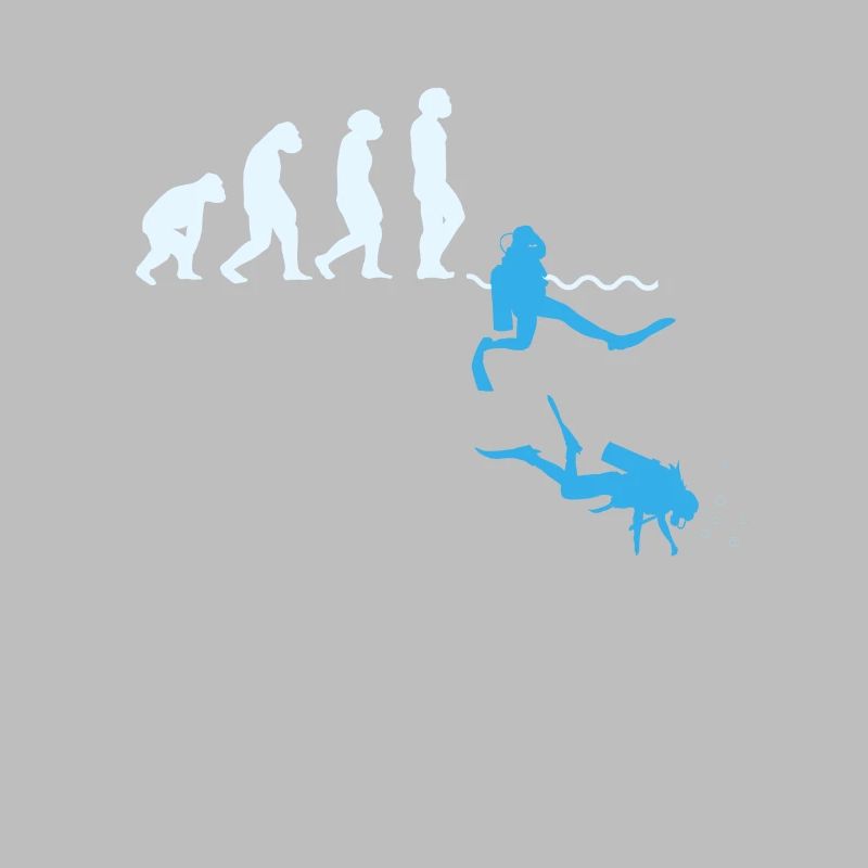 Diver Evolution Shirt Gift Diving