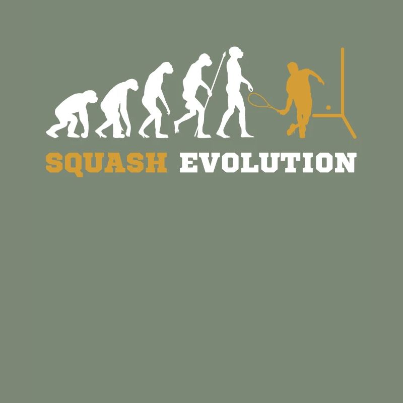 Squash Squashspieler Evolution Geschenk