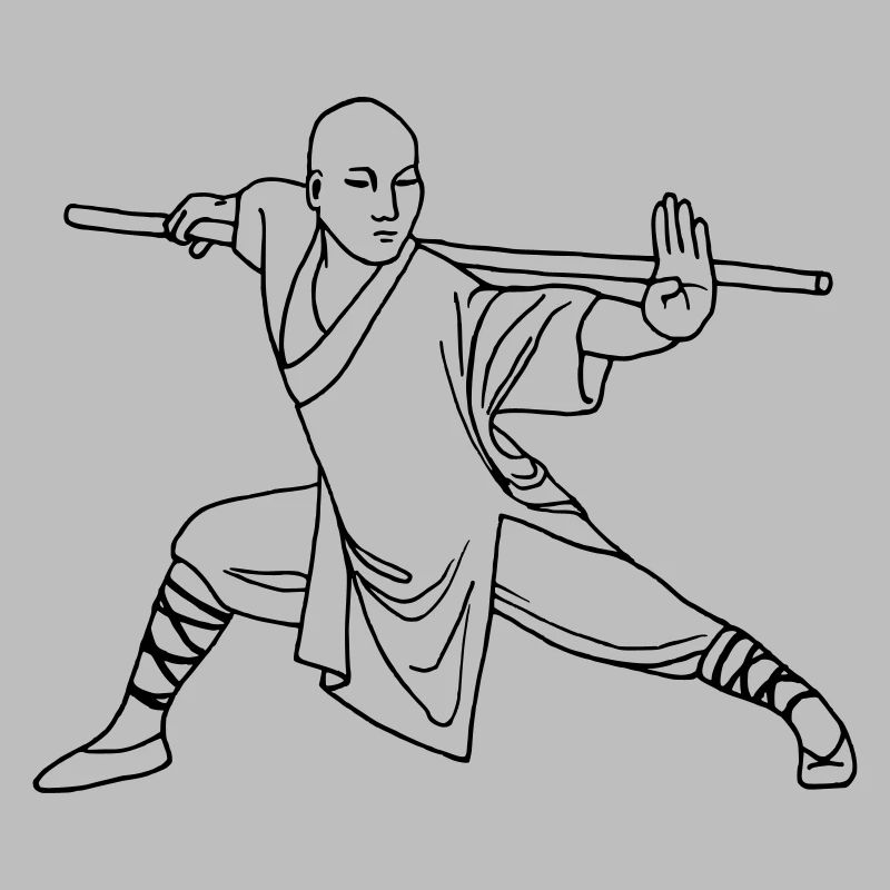 Kung Fu Shaolin Mönch