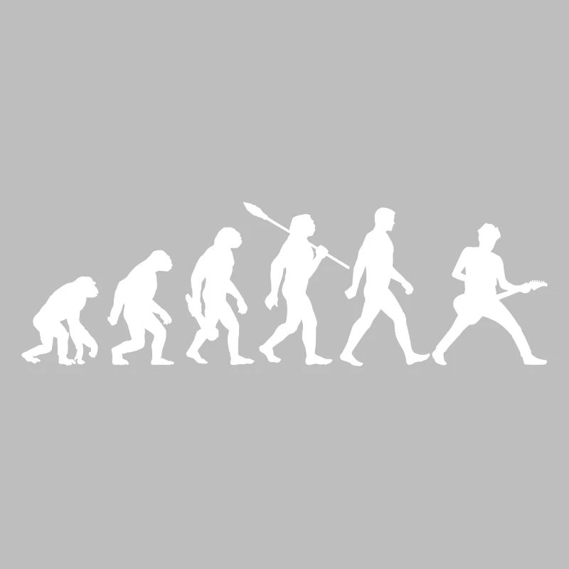 Evolution Guitariste Musicien Rock