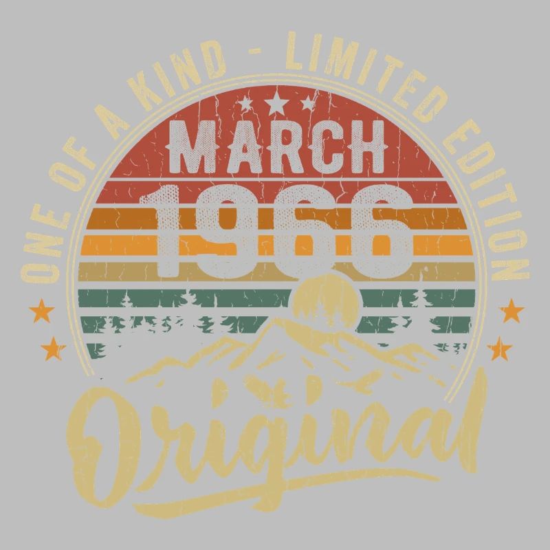 Idées D’anniversaire Mars 1966 Original March 1966