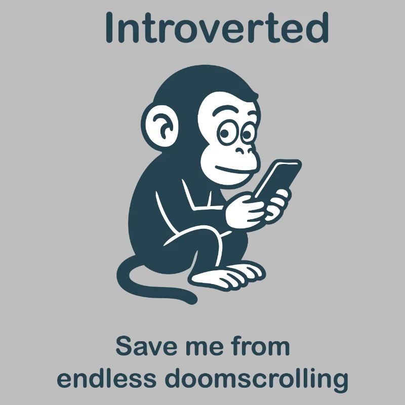 Introverti - Défilement doomscrolling sans fin