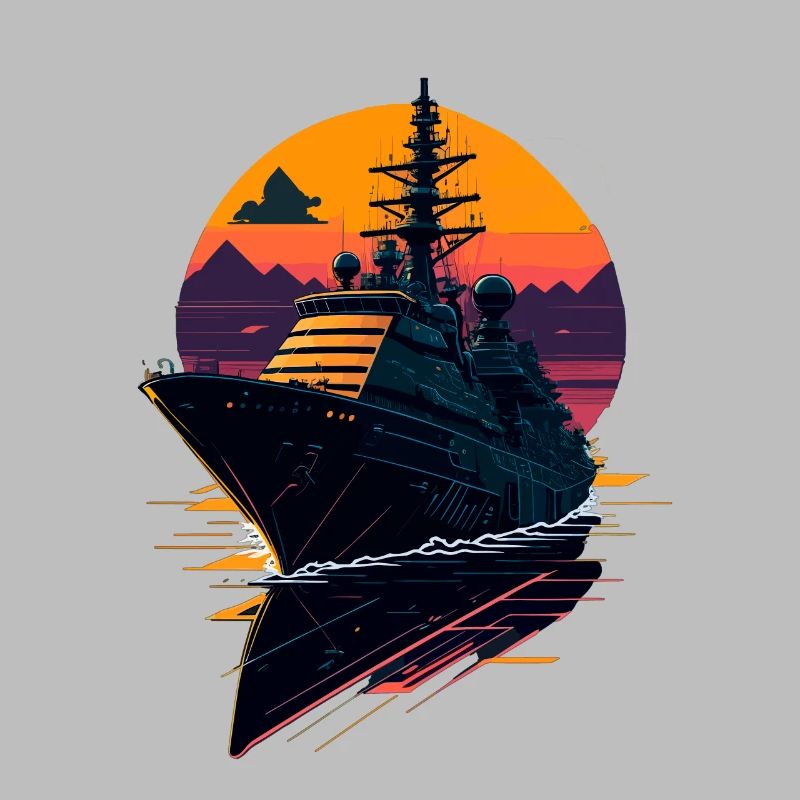 Kriegsschiff der Zerstörer