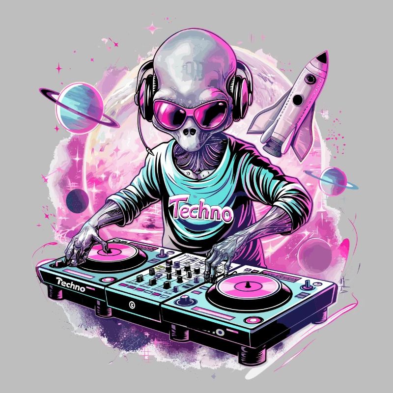 Techno DJ Alien Rave Dance Dancefloor